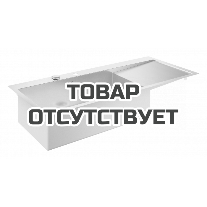 Мойка GROHE K1000 80-S 116/52 1.0 с корзинчатым вентилем, нержавеющая сталь 
