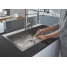Мойка GROHE K800, нержавеющая сталь 