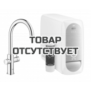 Смеситель для кухонной мойки GROHE Blue Home с системой фильтрации, охлаждения и газирования воды, хром 