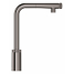 Смеситель для кухонной мойки GROHE Minta SmartControl с вытяжным L-изливом, темный графит глянец 