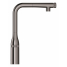 Смеситель для кухонной мойки GROHE Essence SmartControl с вытяжным изливом, темный графит глянец 