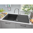Мойка GROHE K400, 1000 x 500 мм, черный гранит 