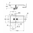 Мойка GROHE K400 с 1,5 чашей, 1000 x 500 мм, серый гранит 