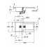 Мойка GROHE K500 с 1,5 чашей, 1000 x 500 мм, серый гранит 