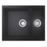 Мойка GROHE K500 с 1,5 чашей, 555 x 460 мм, черный гранит 