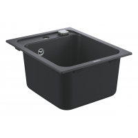 Мойка GROHE K700 с одной чашей, 400 x 500 мм, черный гранит 