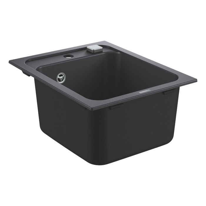 Мойка GROHE K700 с одной чашей, 400 x 500 мм, черный гранит 