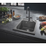 Мойка GROHE K700 с одной чашей, 400 x 500 мм, серый гранит 