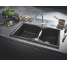 Мойка GROHE K700 с 2 чашами, 900 x 500 мм, черный гранит 