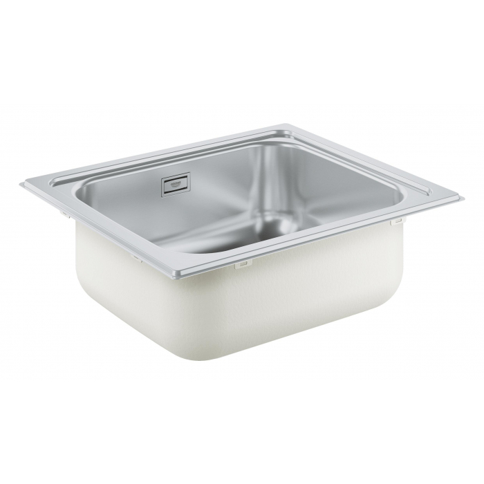 Мойка GROHE K200 60-S, 533 x 458 мм, оборачиваемая с одной чашей, нержавеющая сталь 