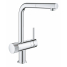 Смеситель для кухонной мойки GROHE Blue Pure Minta, с функцией фильтрации, без фильтра в комплекте, хром 
