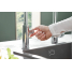Кран для кухонной мойки GROHE Blue Pure Mono с функцией фильтрации, без фильтра в комплекте, хром 