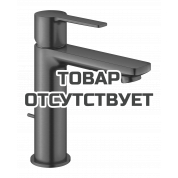 Смеситель для раковины GROHE Lineare с донным клапаном, S-Size, темный графит матовый 