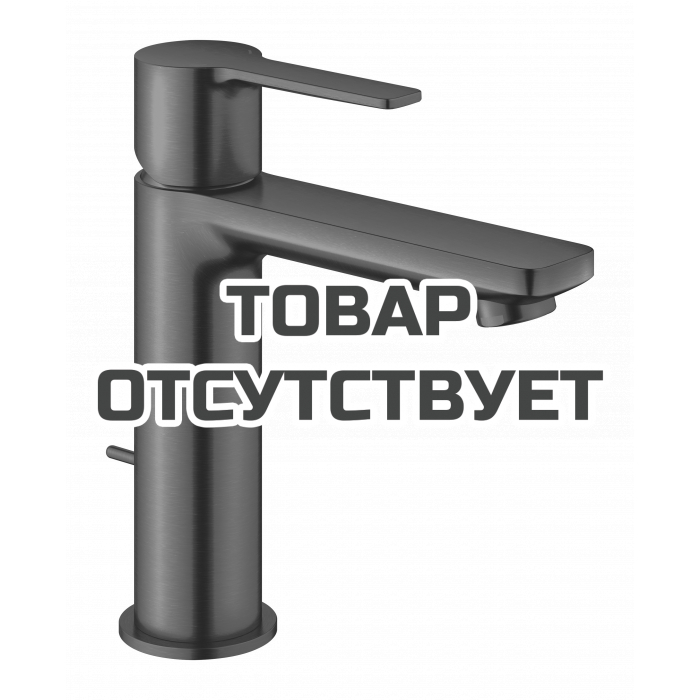 Смеситель для раковины GROHE Lineare с донным клапаном, S-Size, темный графит матовый 