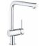 Смеситель для кухонной мойки GROHE Minta с вытяжным L-изливом, хром 
