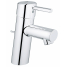 Смеситель для раковины GROHE Concetto с донным клапаном, низкий излив, хром 