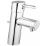 Смеситель для раковины GROHE Concetto с донным клапаном, низкий излив, хром 