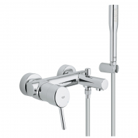 Смеситель для ванны GROHE Concetto с душевым гарнитуром, хром 