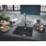 Смеситель для кухонной мойки GROHE Zedra с вытяжным душем 3jet, хром 