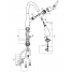 Смеситель для кухонной мойки GROHE Zedra с вытяжным душем 3jet, хром 