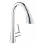 Смеситель для кухонной мойки GROHE Zedra с вытяжным душем 3jet, хром 
