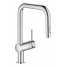 Смеситель для кухонной мойки GROHE Minta с вытяжным душем, U-образный излив, хром 