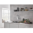 Смеситель для кухонной мойки GROHE Eurosmart, настенный с высоким изливом, вынос 245 мм, хром 