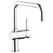 Смеситель для кухонной мойки GROHE Minta с поворотным U-изливом, хром 
