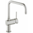 Смеситель для кухонной мойки GROHE Minta с поворотным U-изливом, суперсталь 