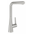Смеситель для кухонной мойки GROHE Zedra с вытяжным душем 2jet, суперсталь 
