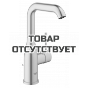Смеситель для раковины GROHE Essence с донным клапаном, L-Size, суперсталь 