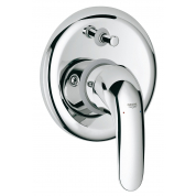 Смеситель для ванны GROHE Euroeco скрытого монтажа, в комплекте с монтажной частью, хром 