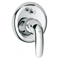 Смеситель для ванны GROHE Euroeco скрытого монтажа, в комплекте с монтажной частью, хром 