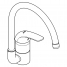 Смеситель для кухонной мойки GROHE Euroeco, хром 