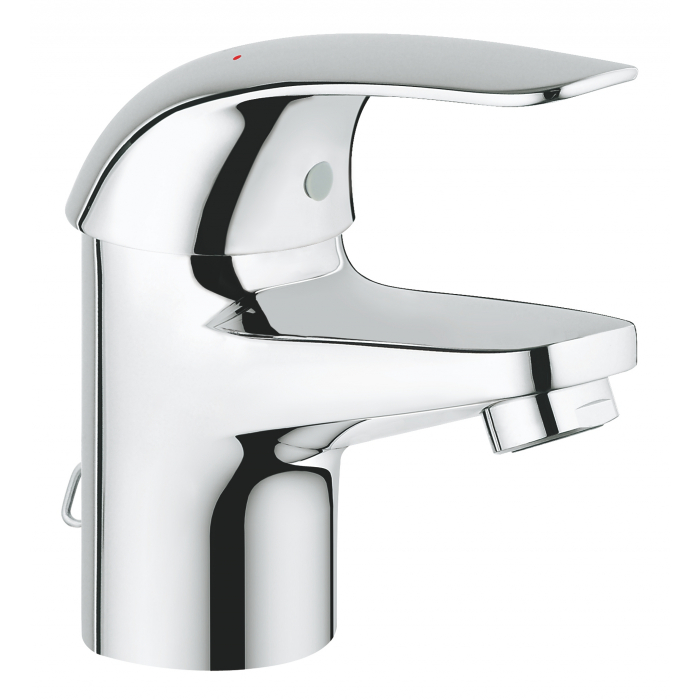 Смеситель для раковины GROHE Euroeco с цепочкой, хром 