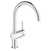 Смеситель для кухонной мойки GROHE Minta с поворотным C-изливом, хром 