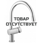 Смеситель для кухонной мойки GROHE Minta с вытяжным C-изливом и ограничением расхода воды, хром 