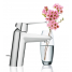Смеситель для раковины GROHE Eurodisc Cosmopolitan с донным клапаном и ограничением расхода воды, хром 