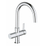 Смеситель для кухонной мойки GROHE Blue Pure с функцией фильтрации, без фильтра в комплекте, хром 
