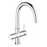 Смеситель для кухонной мойки GROHE Blue Pure с функцией фильтрации, без фильтра в комплекте, хром 