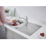 Смеситель для кухонной мойки GROHE Eurosmart с поворотным изливом, хром 