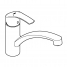 Смеситель для кухонной мойки GROHE Eurosmart с поворотным изливом, суперсталь 