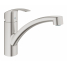 Смеситель для кухонной мойки GROHE Eurosmart с поворотным изливом, суперсталь 