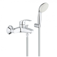 Смеситель для ванны GROHE Eurosmart с душевым гарнитуром, хром 