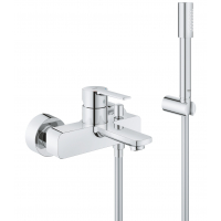 Смеситель для ванны GROHE Lineare с душевым гарнитуром, хром 