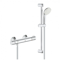 Термостат для душа GROHE Grohtherm 800 с душевым гарнитуром и штангой 60 см, хром 