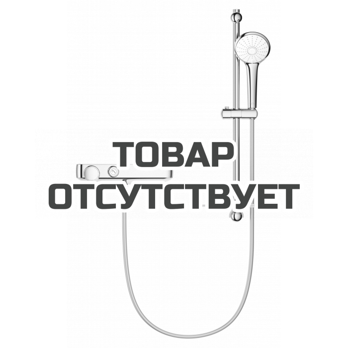 Термостат для душа GROHE Grohtherm SmartControl с душевым гарнитуром и штангой 60 см, хром 