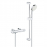 Термостат для душа GROHE Grohtherm 800 Cosmopolitan с душевым гарнитуром и штангой 60 см, хром 