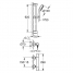 Термостат для душа GROHE Grohtherm 800 Cosmopolitan с душевым гарнитуром, хром 