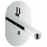 Внешняя часть смесителя для раковины GROHE Eurosmart Cosmopolitan E инфракрасный настенный, с регулировкой температуры, питание от сети 230V, хром 